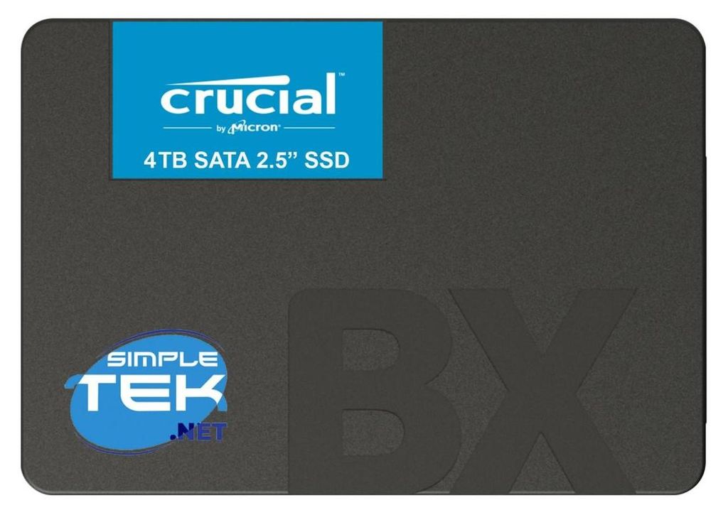 Crucial Bx500 Ssd 4Tb Sata 2,5" Disco Stato Solido Pc Immagine del prodotto 