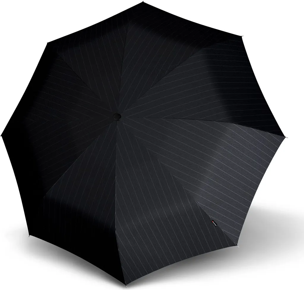 Knirps ombrello a bastone ombrello S.770 Long Automatic Men's Prints Stripe grigio scuro