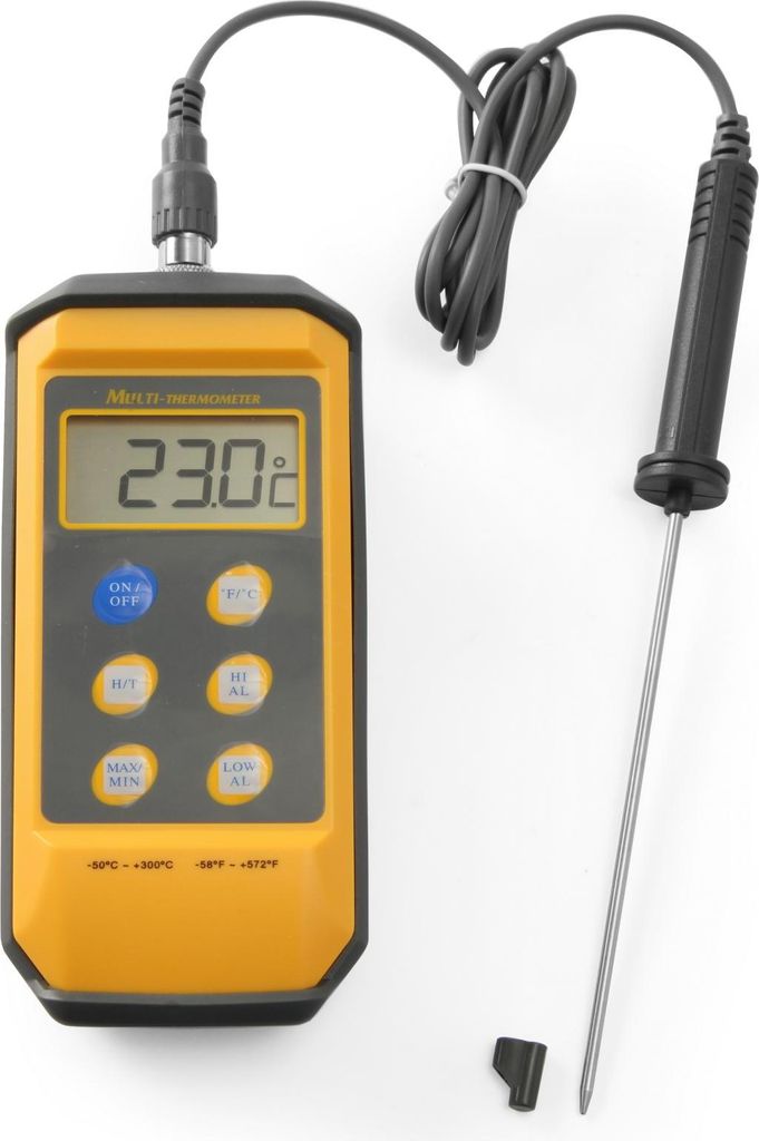 HENDI Digitales thermometer -50/300G mit abnehmbarer Stiftsonde