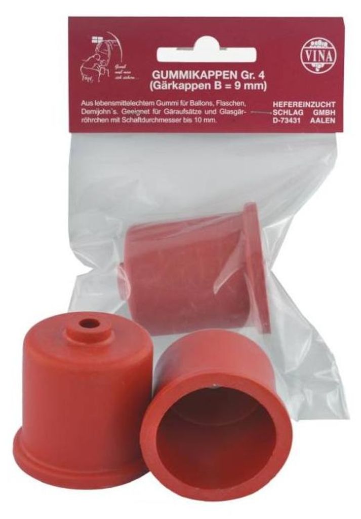 Vina Gärkappe Ø 44 mm lebensmittelechtes Gummi Produktbild 