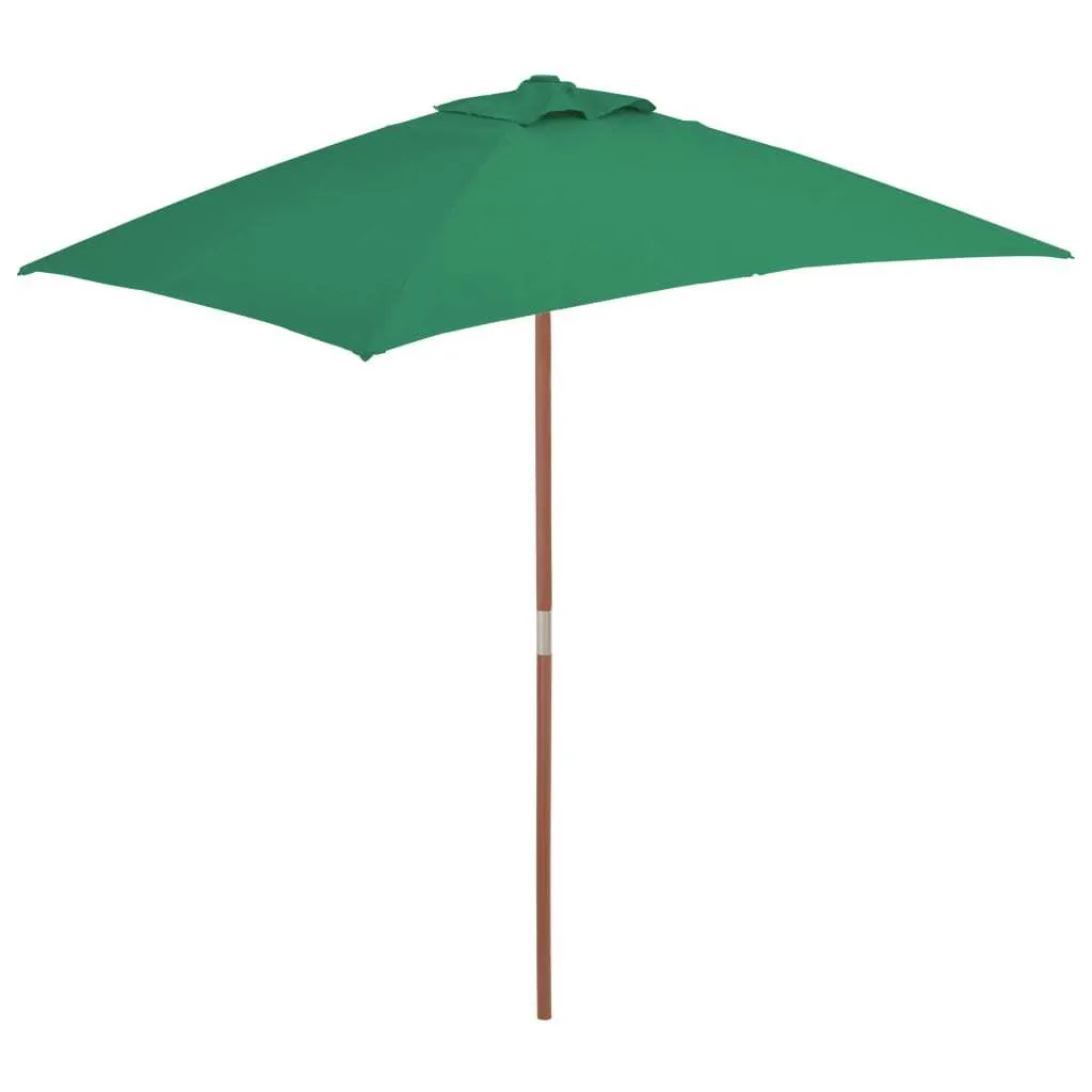 Ombrellone Verde Legno 150x200 cm | Prezzo Conveniente The Living Store