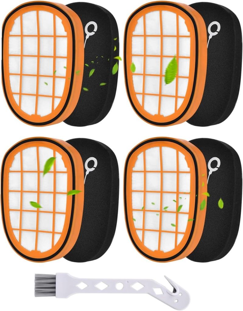 4 Stück Filter für Philips SpeedPro Max Aqua Akkusauger FC6812 FC6813 FC6822 FC6823 FC6826 FC6723/01 FC6901-FC6904 XC7042/01 XC8045/01 XC8147/01 ...