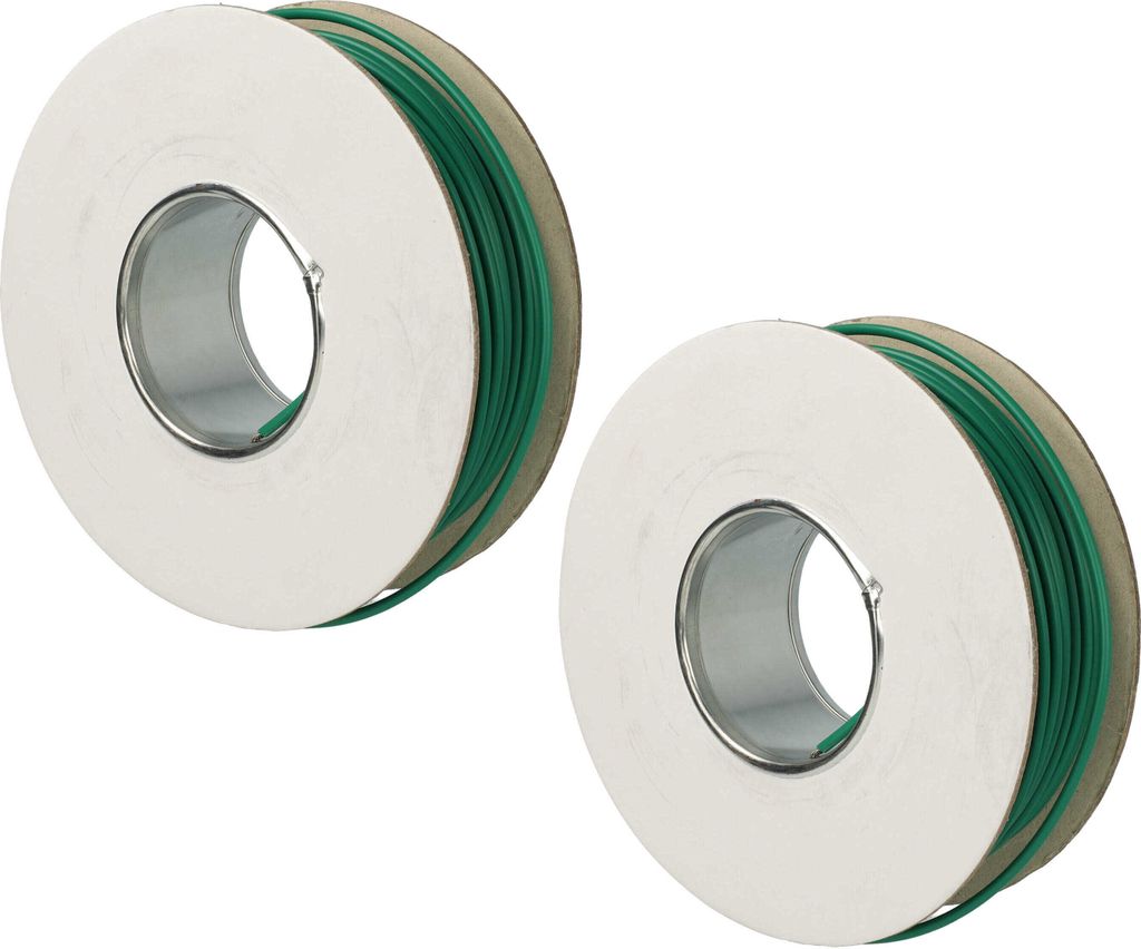 vhbw 2x Begrenzungskabel kompatibel mit Worx Landroid WR105SI, WR110MI, WR106SI, WR104SI, WR113MI, WR111MI Mähroboter - Begrenzungsdraht 50 m Grün