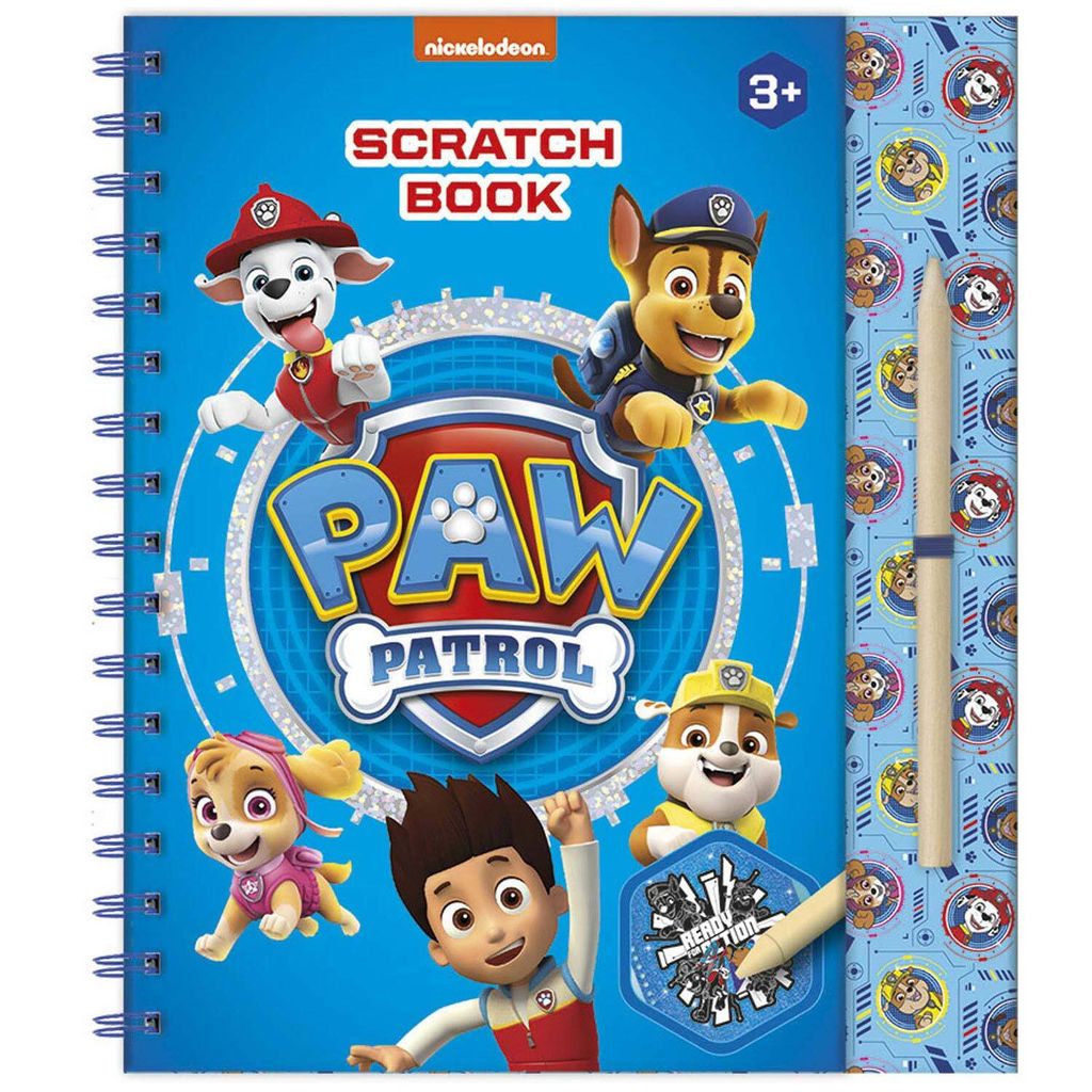 Totum PAW Patrol Scratch Book, Rubbelkarte für Kinder, 3 Jahr(e), Mehrfarbig