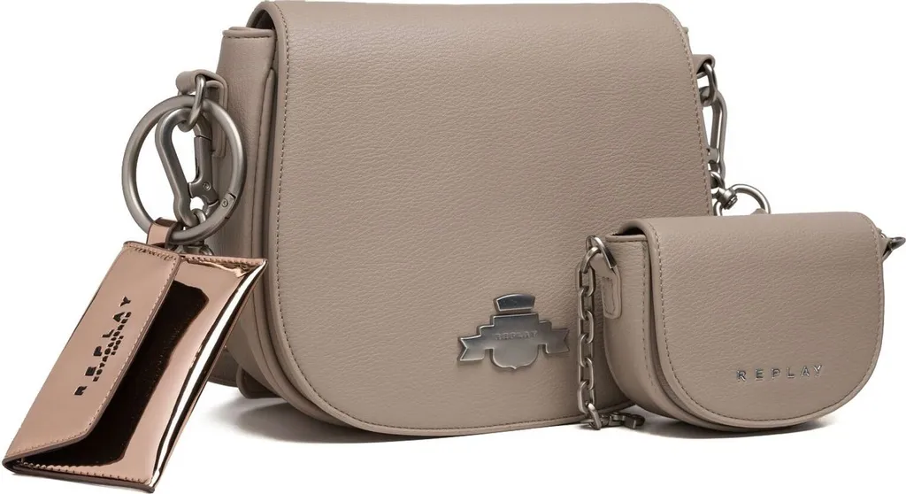Replay Crossbody Bag LT Iron Grey Beige: L'Accessorio No-Limits