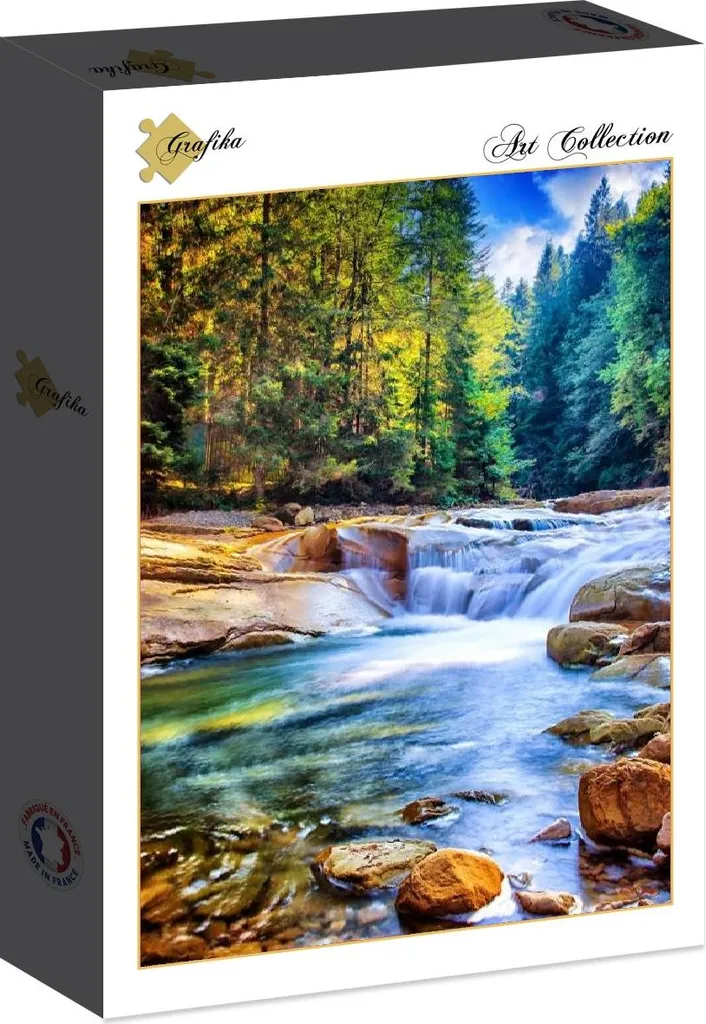 Puzzle 2000 pièces Haute Définition Cascade en Forêt - Finition Mate - 2