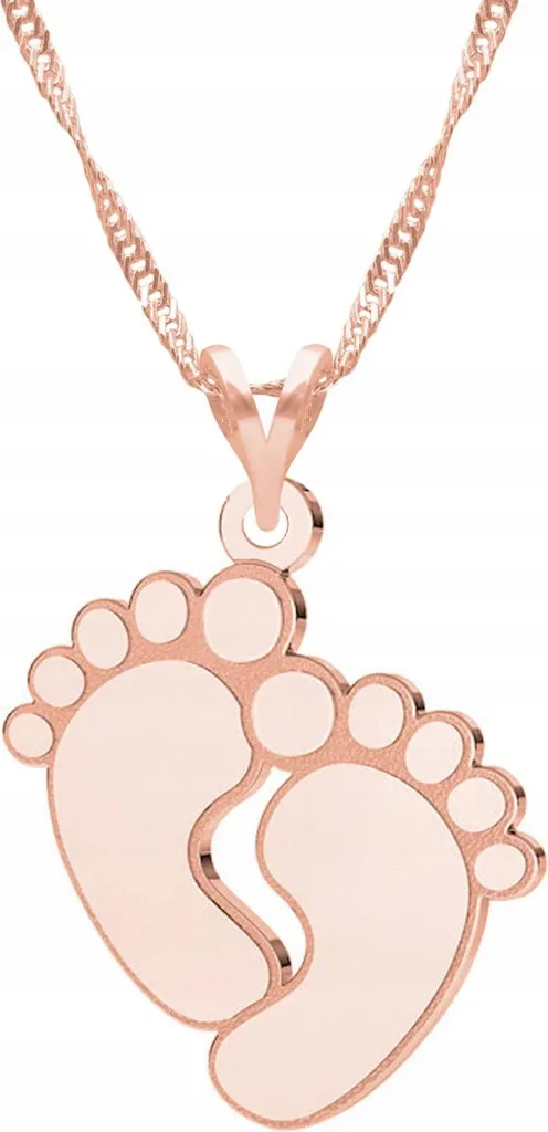 Collana Classica Piedini Argento 925 Dorato - Gioiello Nascita