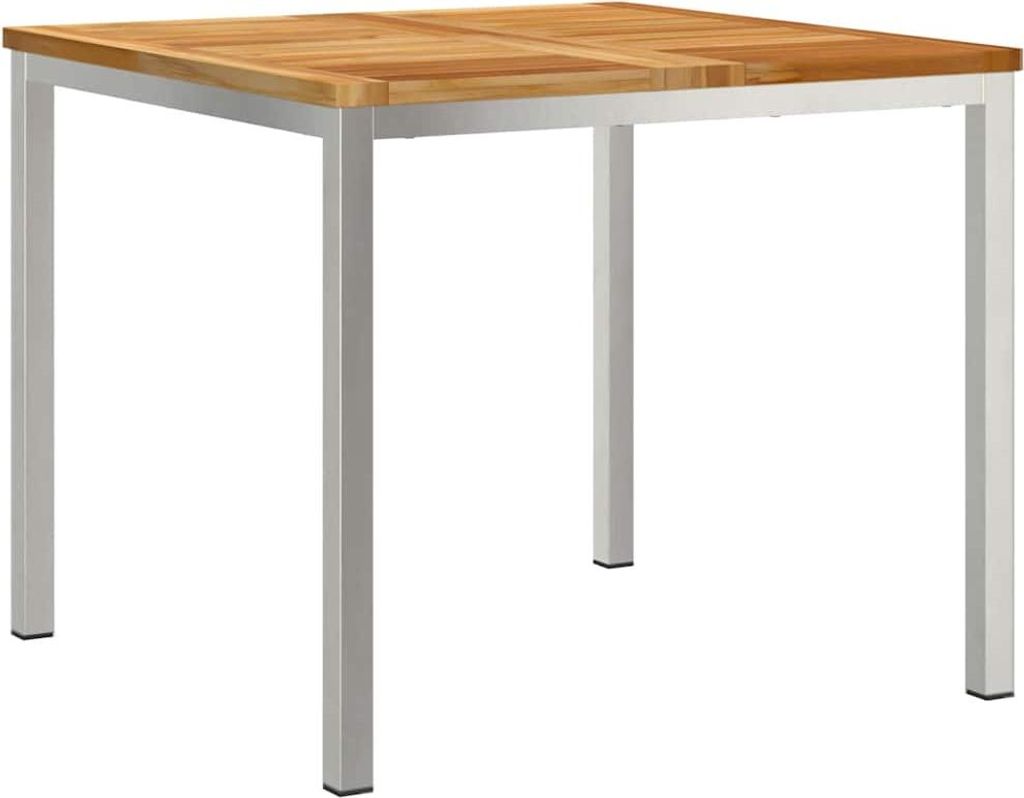 Esstisch Braun 90 x 90 x 75 cm Massivholz Teak