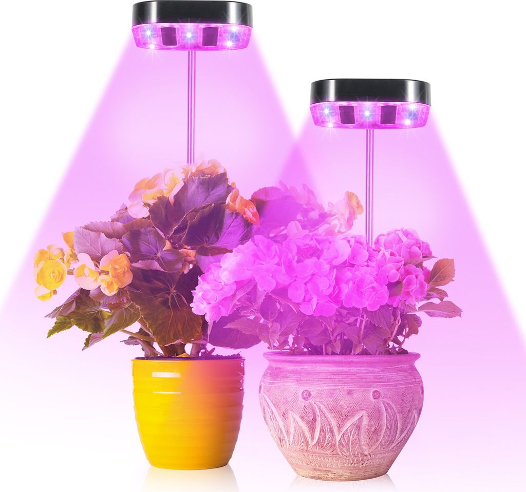 20W, Pflanzenlampe LED Vollspektrum, Pflanzenlicht Wachstumslampe für Zimmerpflanzen, Grow Light mit Timer, 5 Helligkeit