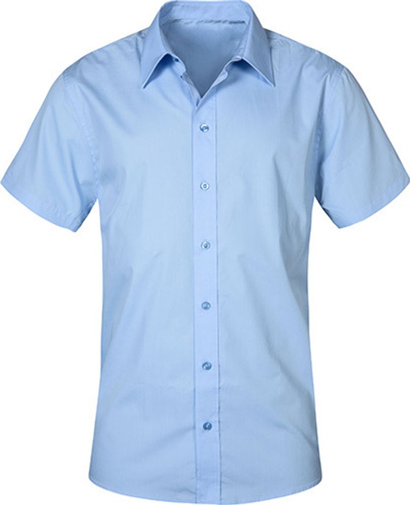 Business Kurzarm-Hemd Herren, Hellblau, XL Produktbild 