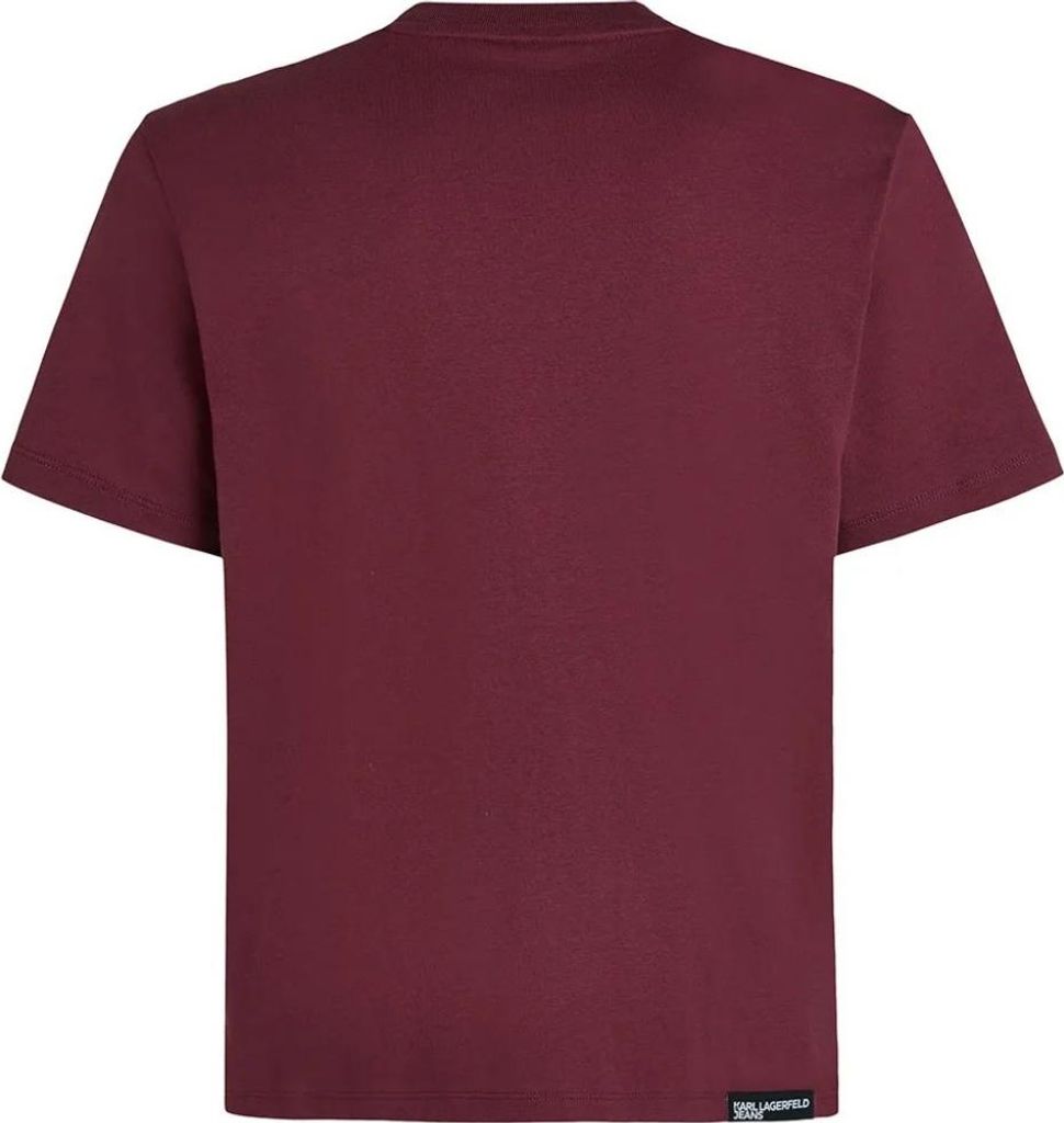 KARL LAGERFELD JEANS KLJ REG SS ESSENTIAL TEE Burgunder