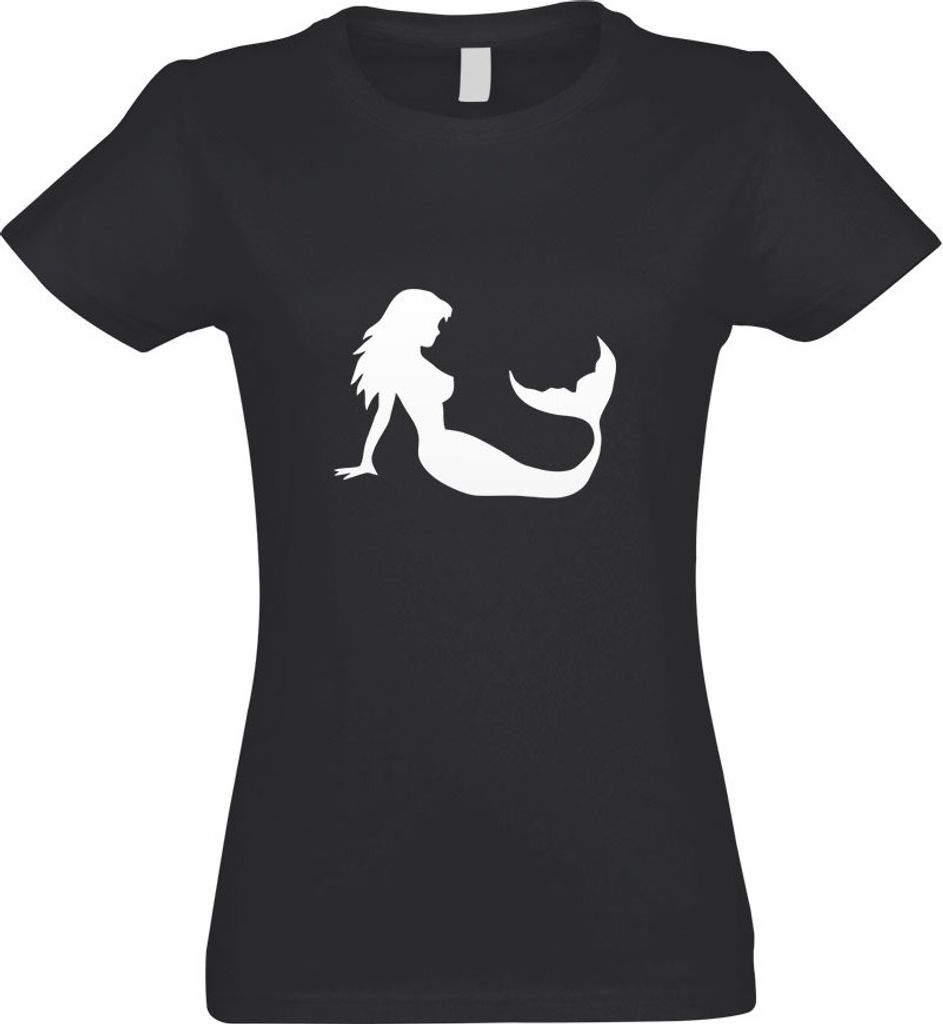 Kiwistar - T-Shirt tailliert - Damen - Graphit - Meerjungfrau - Seejungfrau - mit Motiv Bedruckt - Funshirt Design - Sport - Freizeit - Damen - XXL
