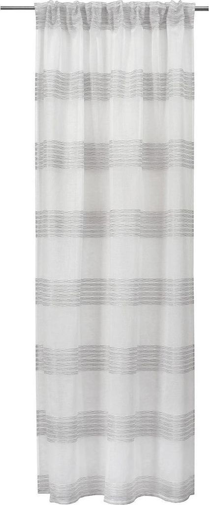 Verdeckter Schlaufenschal - 140 x 245 cm - Taupe - Polyester - gestreift