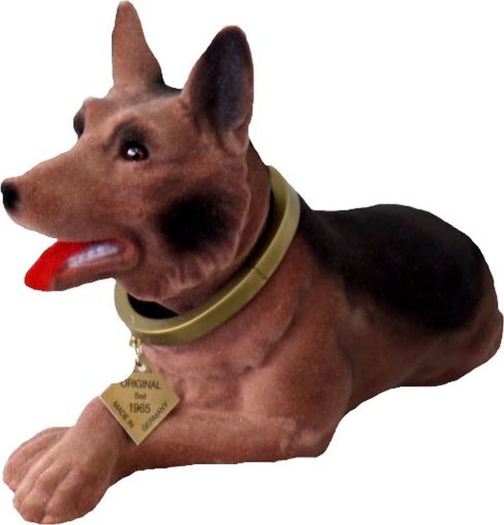 Wackel Dackel Figur Tiere Schäferhund groß / klein Wackelkopf Kunststoff NEU, Tiere:Schäferhund groß