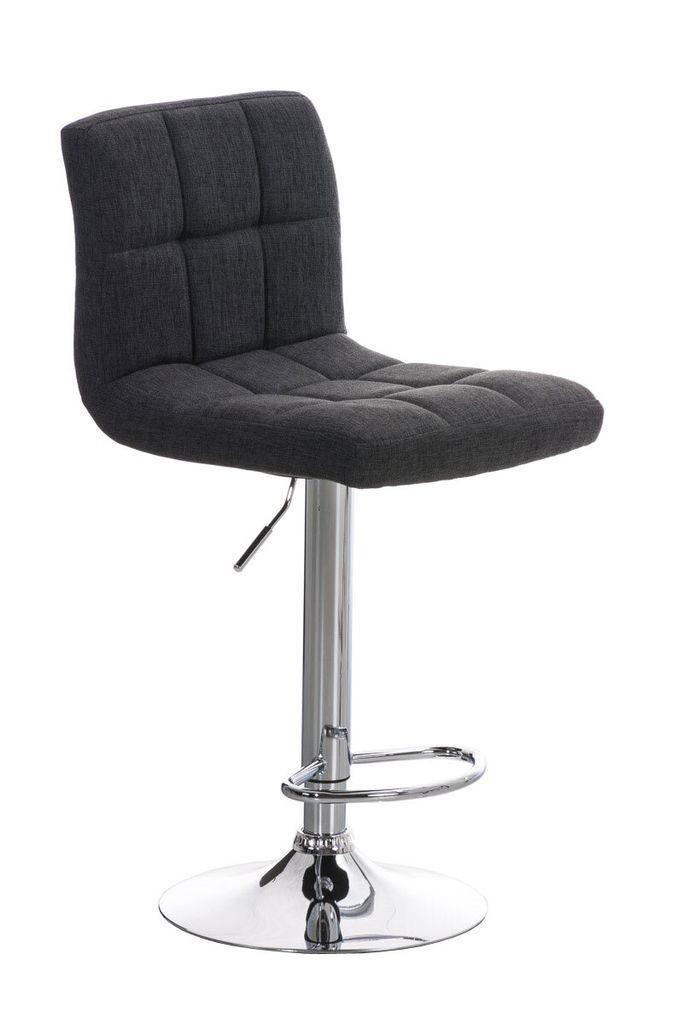 Barhocker HLO-CP89 STOFF dunkelgrau
