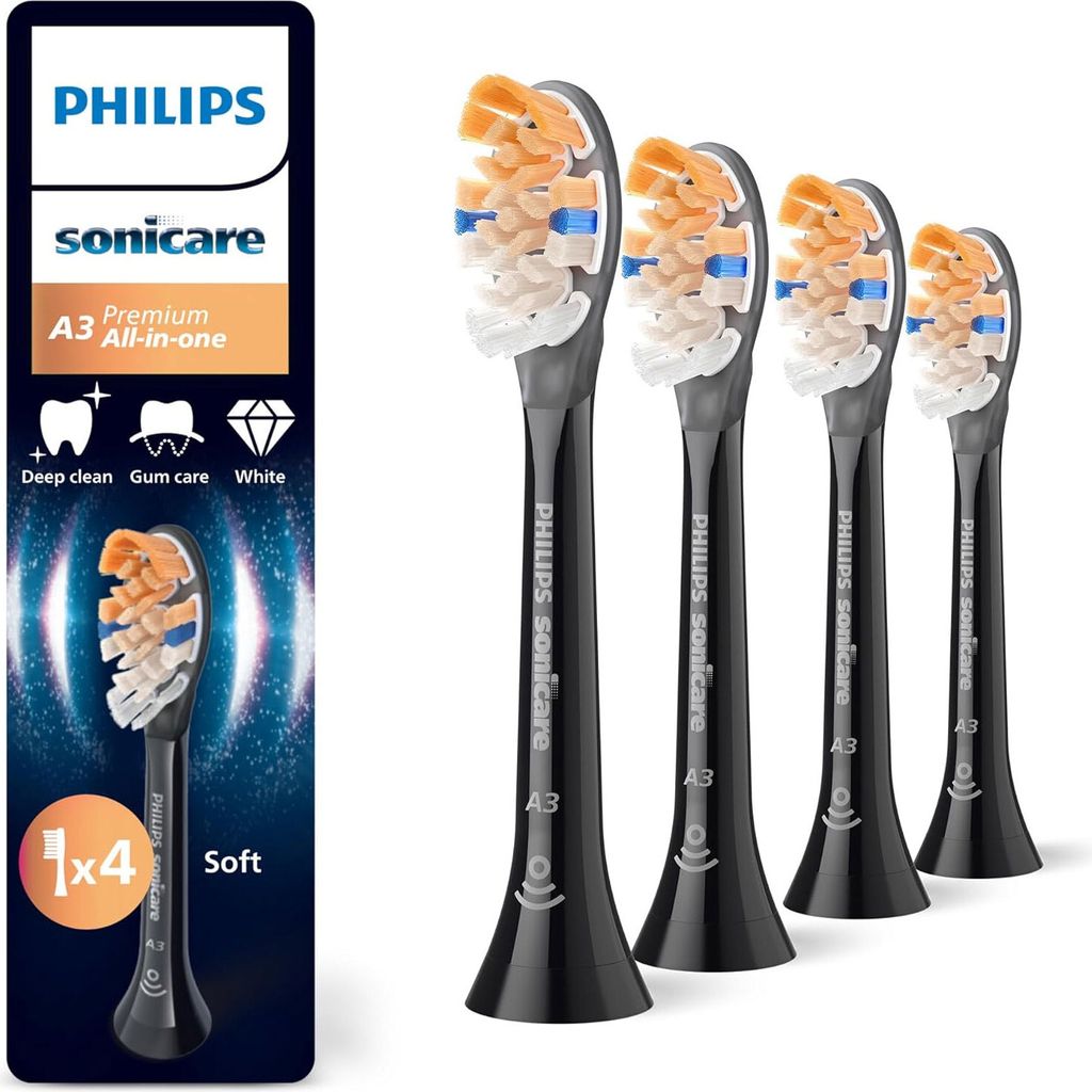 Philips Tipp HX9091/11 A3 Premium All-in-One Schwarz 4-PAK Produktbild 