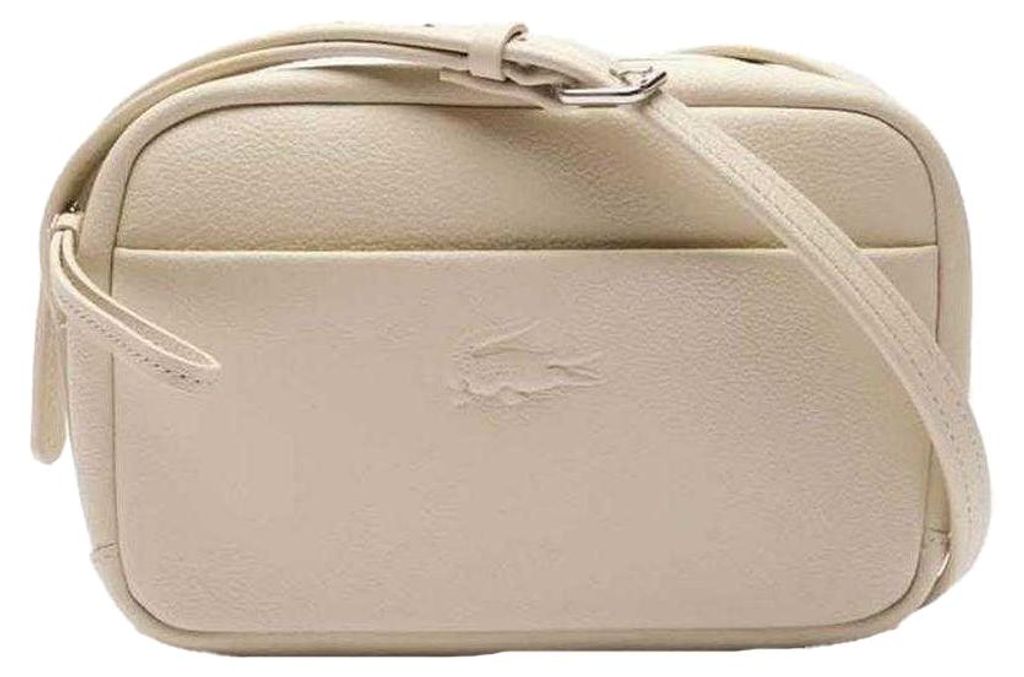 Lacoste - "City Court" Schultertasche, Leder GT14461 (Einheitsgröße) (Weiß)