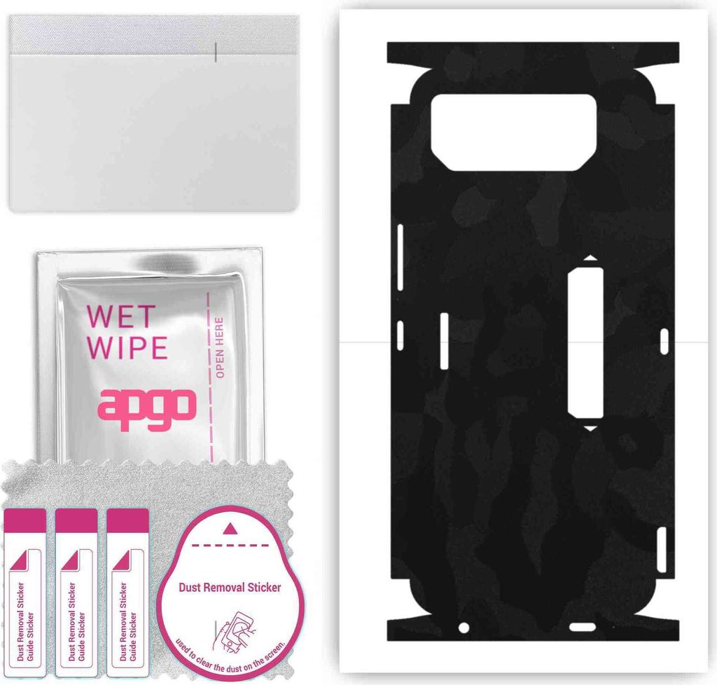 apgo Rückseite + Seiten Schutzfolie, Skin, kompatibel mit Asus ROG Phone 6 Pro, Hinten Displayschutzfolie aus Vinylfolie, kratzfest, einfache Mont...