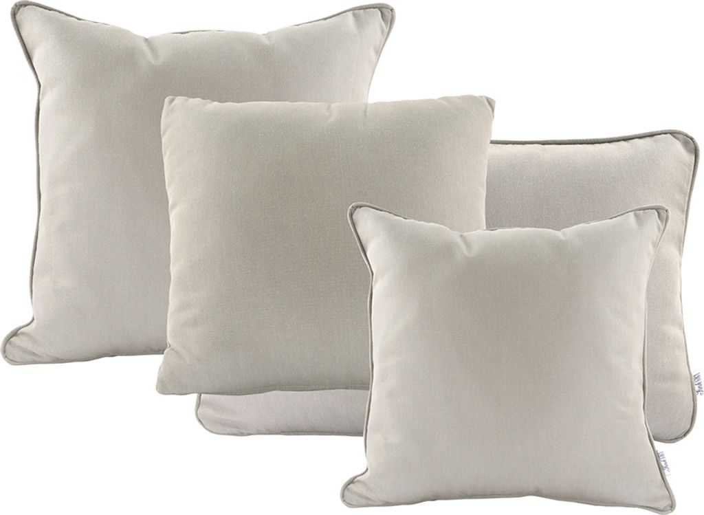 FINK Kissenbezug Carlo Outdoor - taupe - H. 40cm x B. 40cm