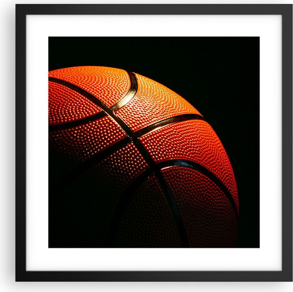 Gerahmtes Poster - Schwarzer Rahmen - Basketball Spiel Produktbild 