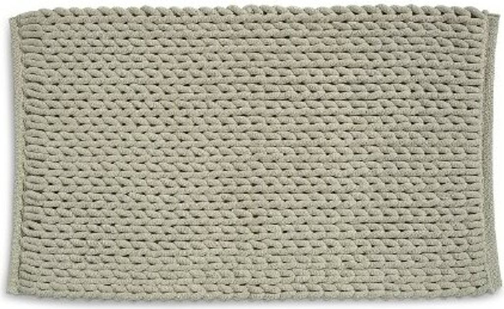 Badteppich, Badematte, 80 x 50 cm, Taupe, Recyceltes Polyester, Baumwolle - Kela | Masha