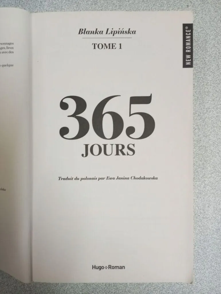 365 Jours Tome 1 : Édition Intégrale Brochée du Premier Roman de la Saga
