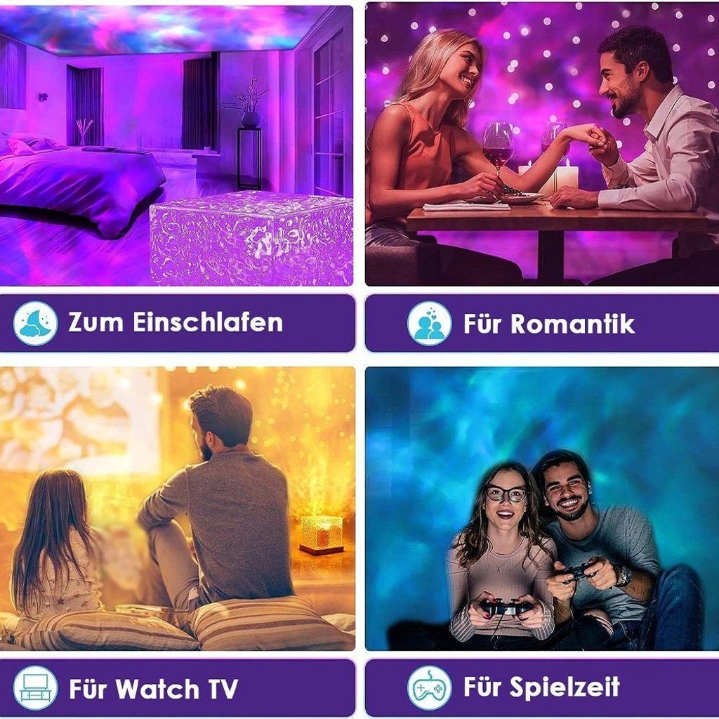 Nachtlicht LED Sternenhimmel Licht Projektor Lampe Produktbild 3