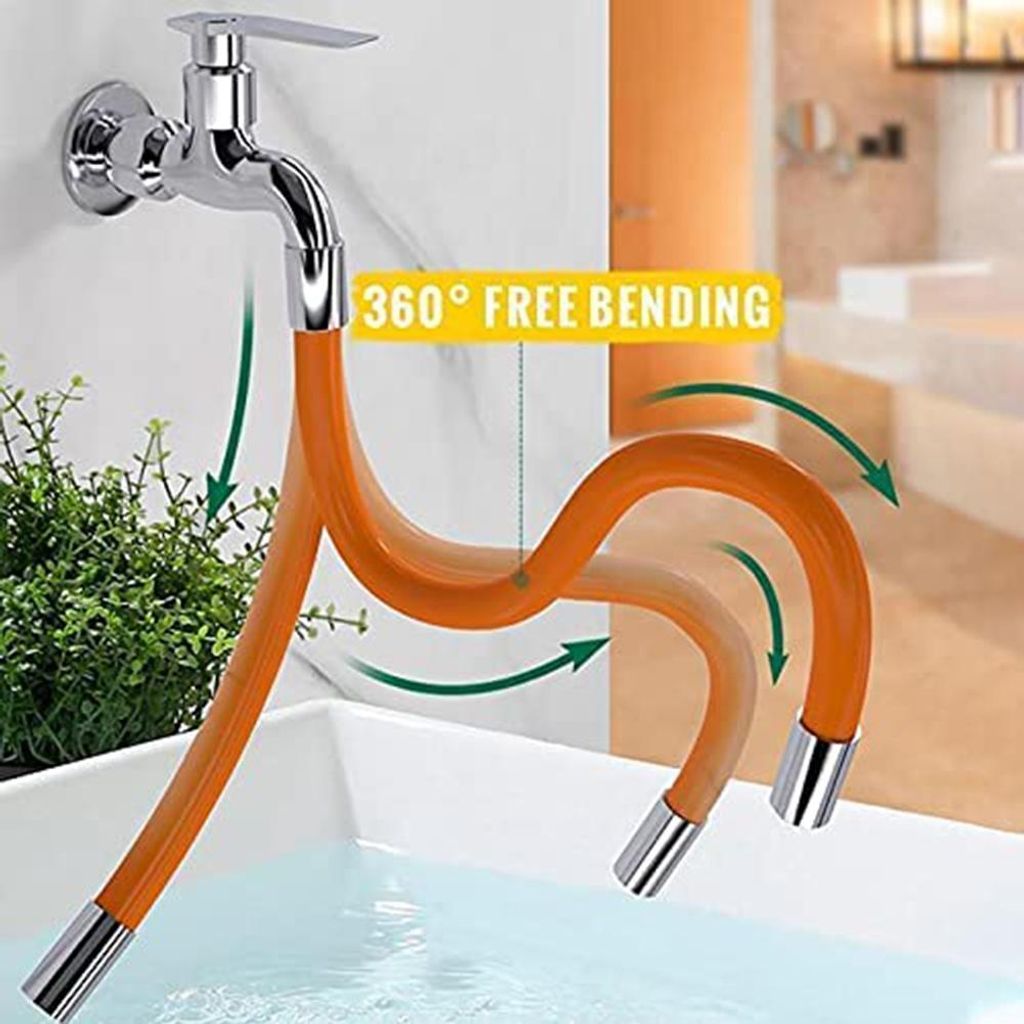 Universal-Verlängerungsrohr mit Verbinder 360 Freie Biegung Wasserhahn Extender für Bad Waschbecken Wasserhahn für Küche und Bad