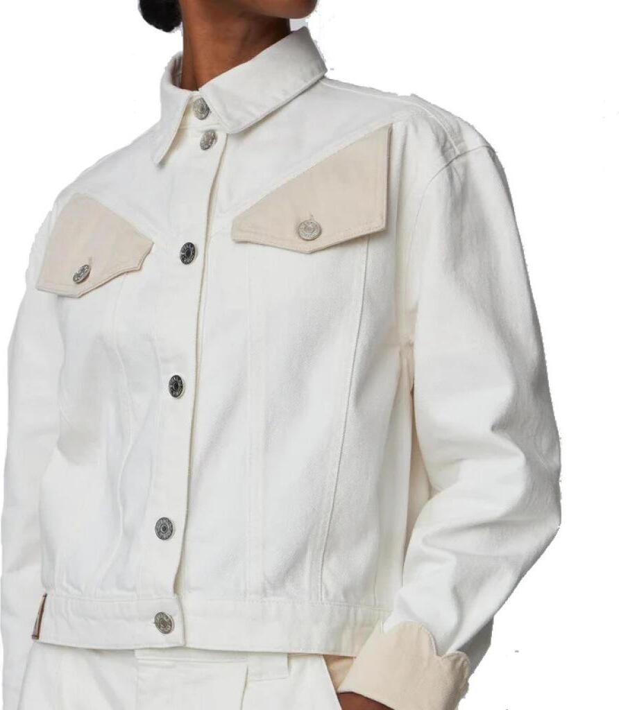 STELLA NOVA TWO-TONED Baumwolle JACKET Weiß