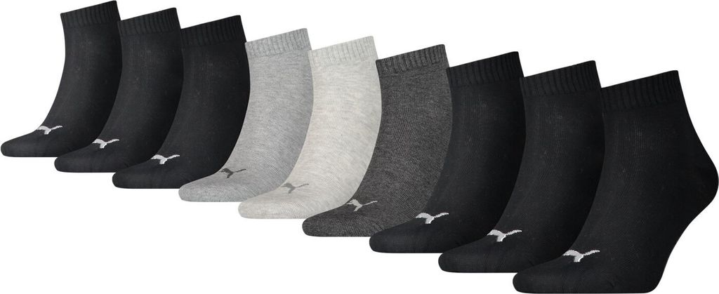 Puma QUARTER PLAIN (3 PCS) BLACK 39-42 Obrázek produktu 