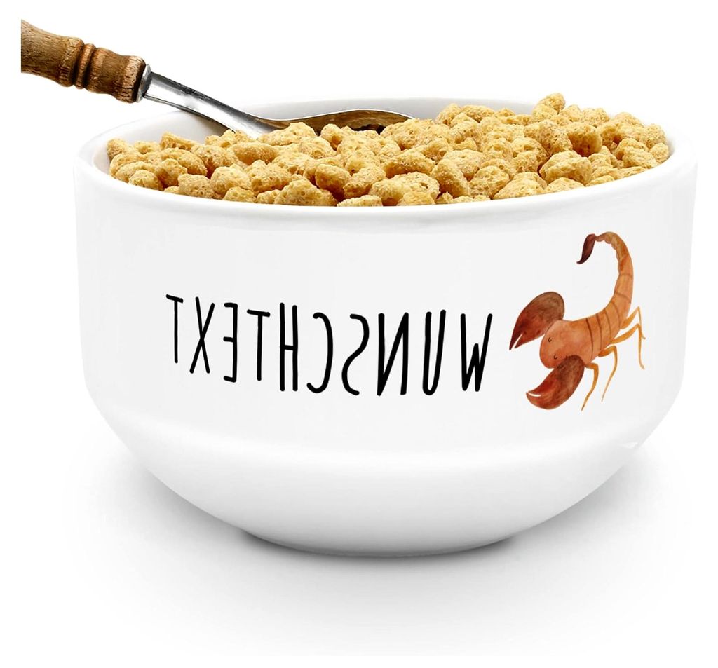 Personalisierte Schüssel Sternzeichen Skorpion - Geschenke für Skorpione, Suppenschüssel, Müslischale, Geburtstag, November