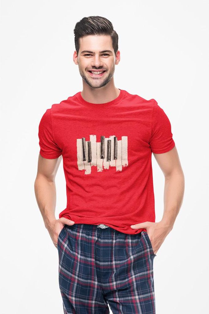 D&B Uni Polo ST00153 Piano Rot-Größe XL