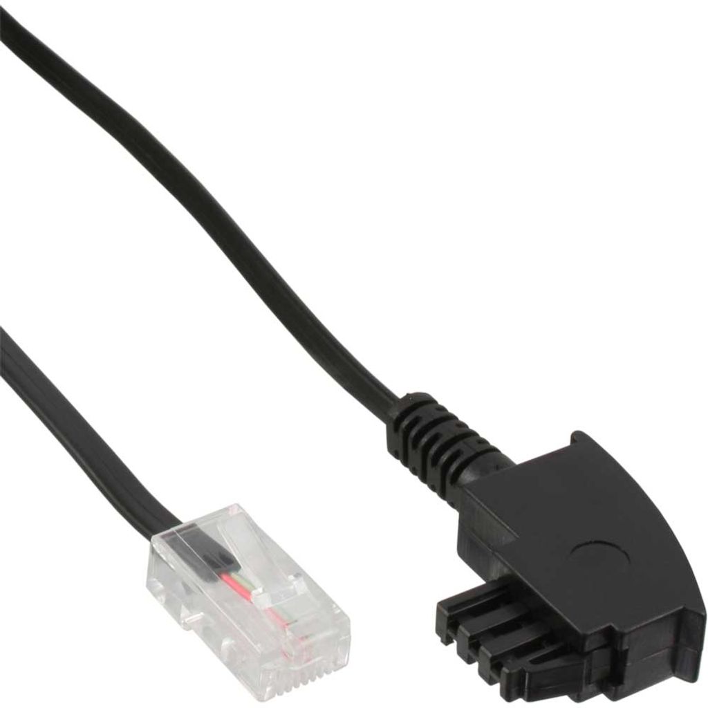 InLine TAE-F Kabel, für DSL-Router, TAE-F Stecker an RJ45 8P2C, 25m