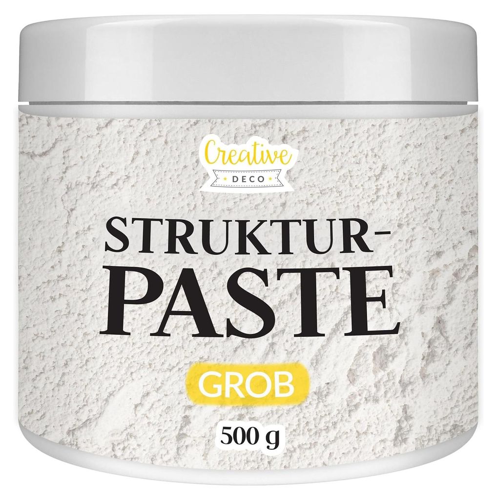 Creative Deco Hrubá strukturální pasta 500 g | Bílá jemná Obrázek produktu 