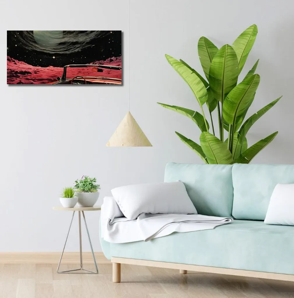 Quadro Moderno 70x30 cm - Design Esclusivo Da Qualche Parte Lontano - 2