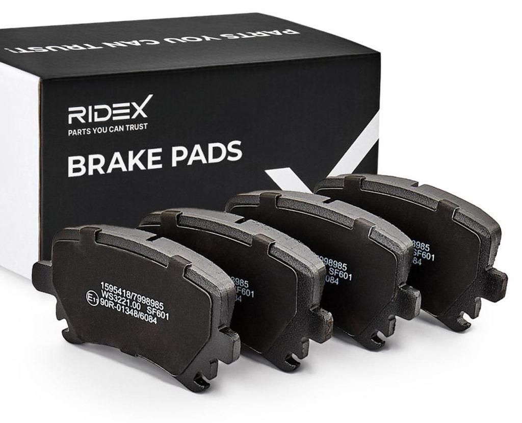 RIDEX 402B0010 Bremsbeläge Satz Hinten für VW Golf VII Produktbild 