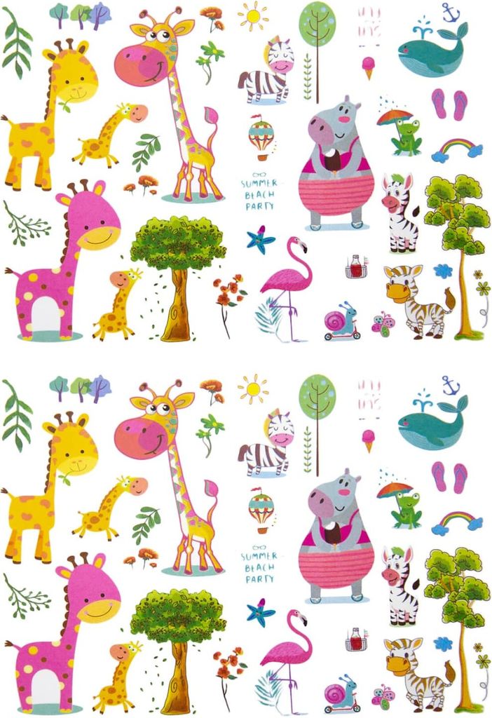 Oblique Unique Temporäre Klebetattoos Kinder Tattoo Set - Produktbild 