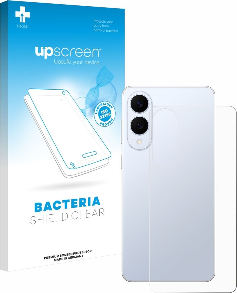 upscreen Schutzfolie für Samsung Galaxy S25 Edge (Rückseite) Displayschutz Displayschutzfolie Folie Klar antibakteriell