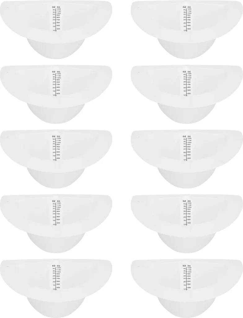Récipient d'urine anti-fuite 1200ml en plastique rigide haute résistance