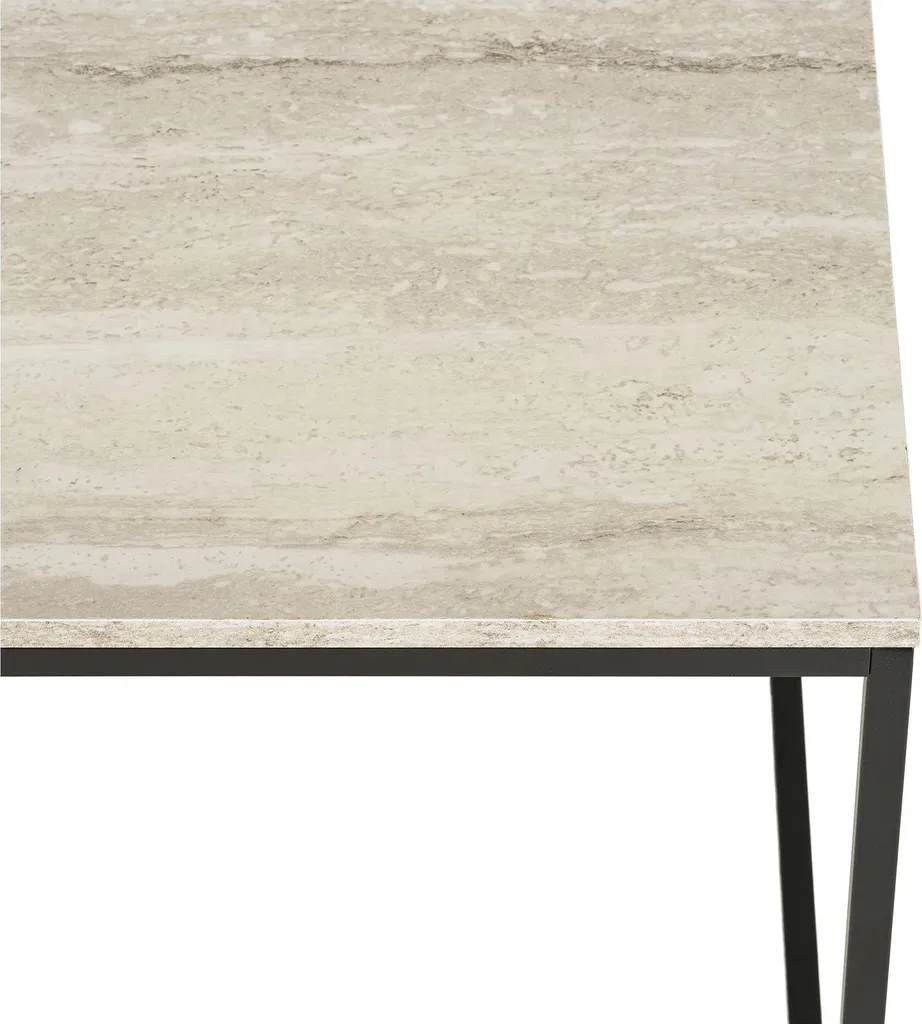 Vita Table basse avec rangement intégré et plateau relevable aspect chêne - 3