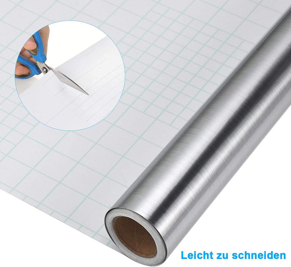 Klebefolie, Möbelfolie, Metall Optik Selbstklebende Folie