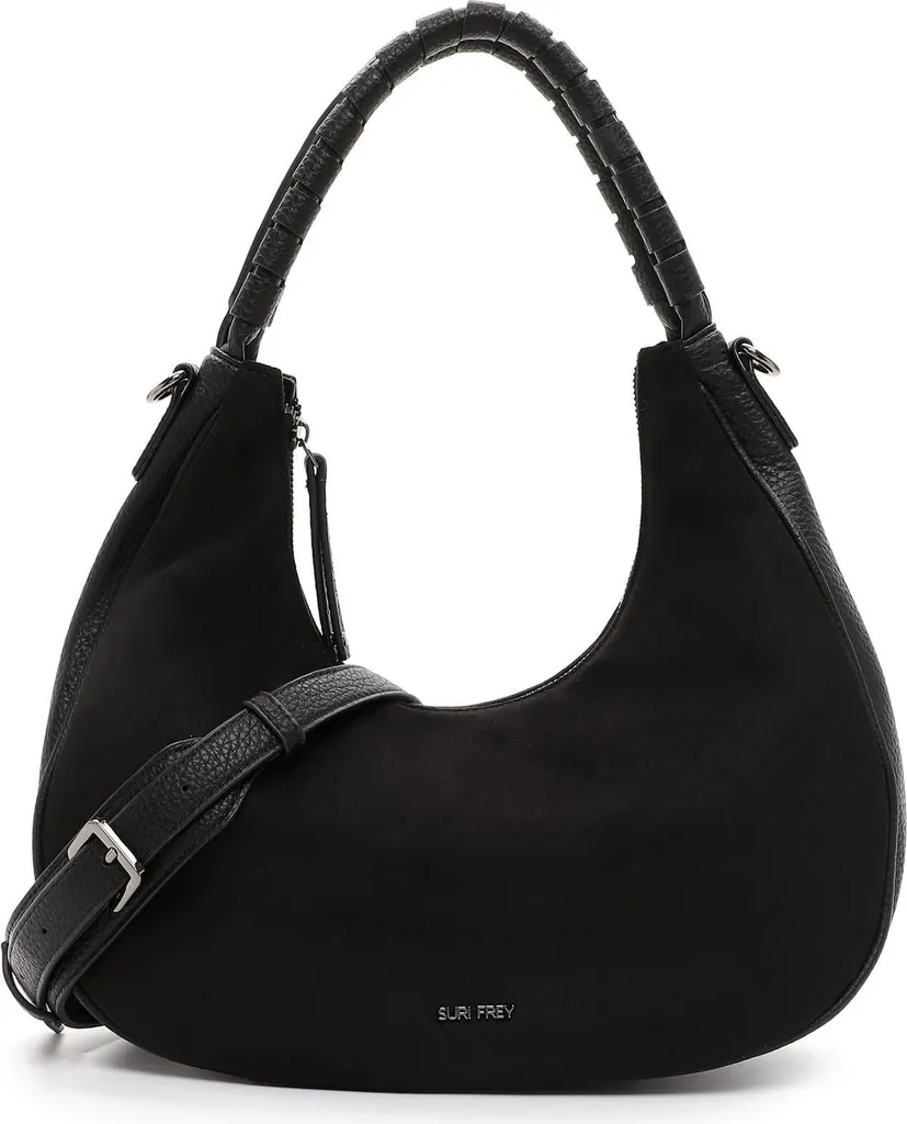Borsa Hobo SURI FREY SFY Dolly Nero - Spaziosa Tracolla Vegan per Donna