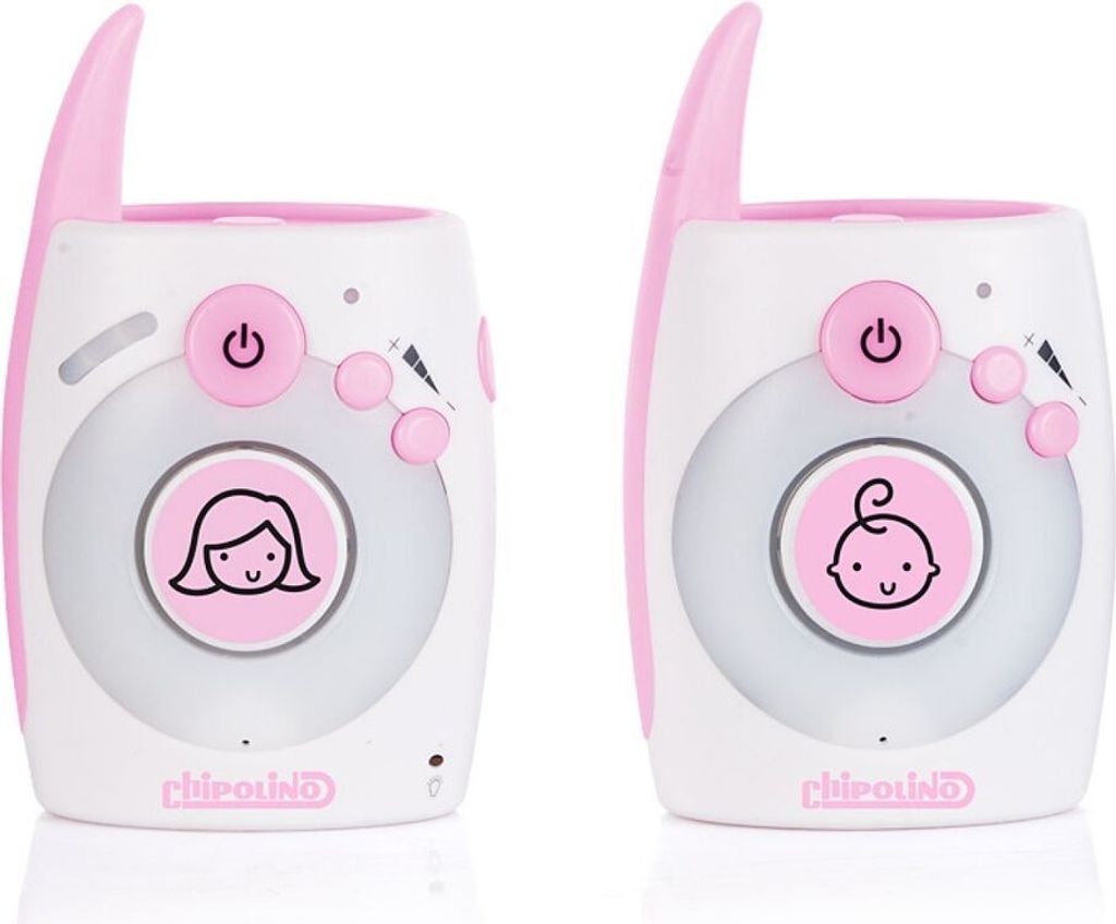 Chipolino Babyphone Astro, 300 m Reichweite, Zweiwege-Kommunikation, USB Adapter rosa
