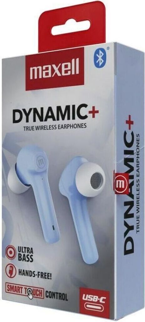 Maxell Dynamic+ Kopfhrer mit Mikrofon Blau