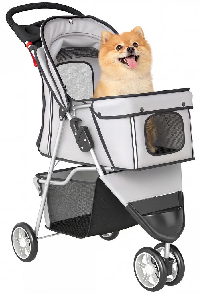 PawHut Hundewagen Faltbar Hundebuggy bis 10kg mit Produktbild 