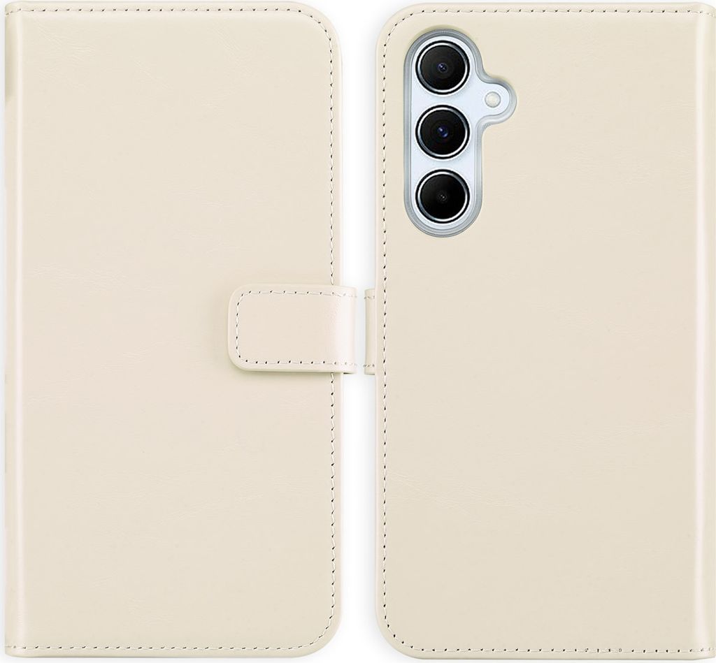 Selencia Echtleder Klapphülle Samsung Galaxy A55 - Greige Produktbild 