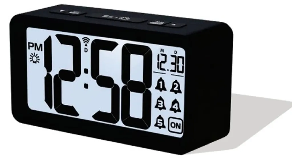 Technoline WT 496 Réveil Radio-piloté Noir - Heure Précise par Signal DCF - 8