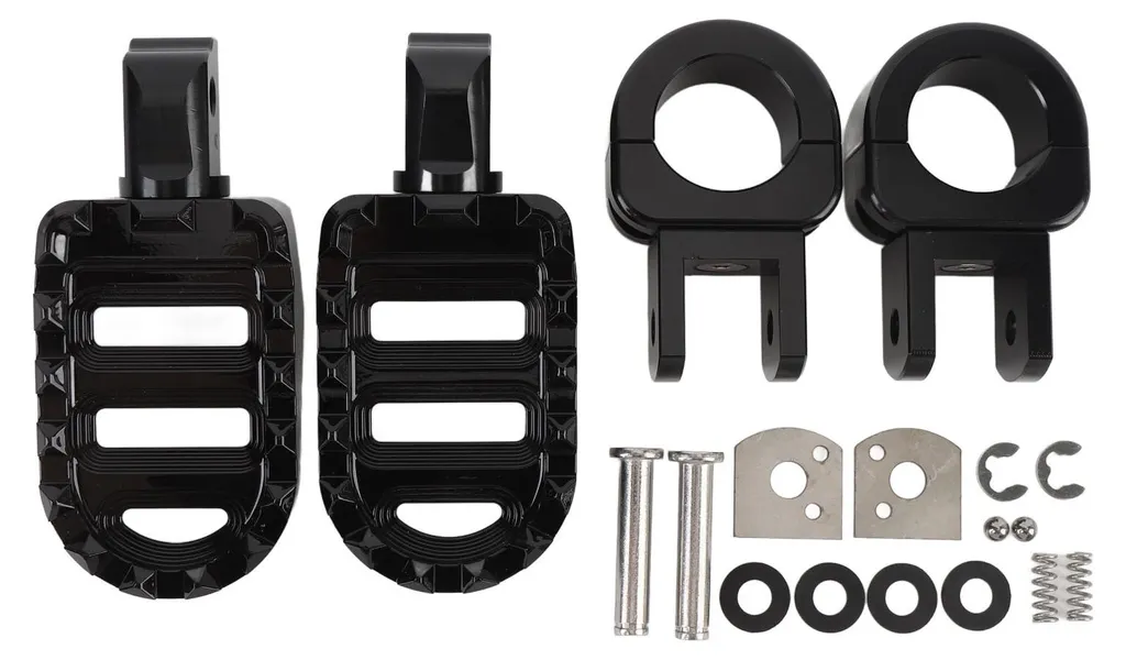 Cale-pieds moto universels ajustables pour protections moteur 1.25 pouce