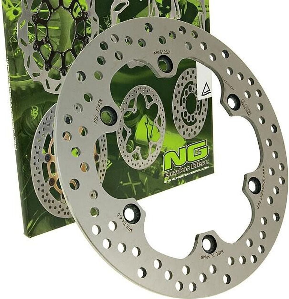 NG Bremsscheibe 792 - 256 / 144 / 5mm 6 Loch kompatibel mit Honda SH i NSS A Forza FJS Silver-Wing CB SF X11 XL V Varadero CBR F XX Blackbird VFR 2...