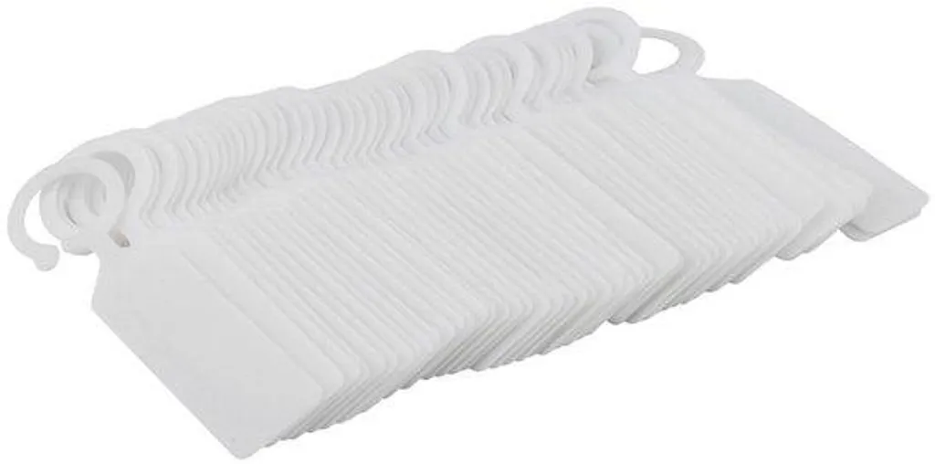 Étiquette en plastique blanc pour plantes et arbres - Lot de 100 pièces